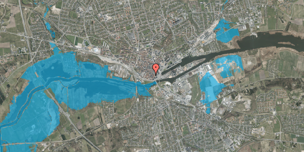 Oversvømmelsesrisiko fra vandløb på Storegade 10, 8900 Randers C