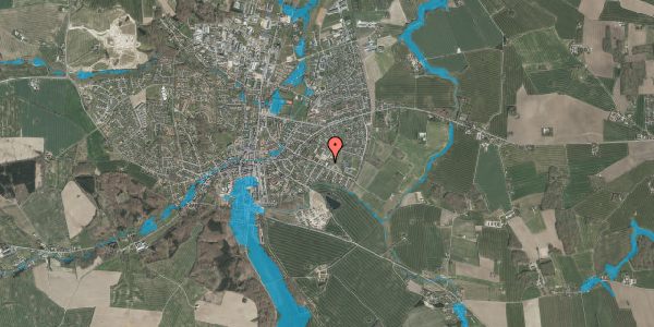 Oversvømmelsesrisiko fra vandløb på Østermarksvej 19, 8300 Odder
