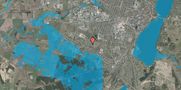 Oversvømmelsesrisiko fra vandløb på Liseborg Bakke 14, 8800 Viborg