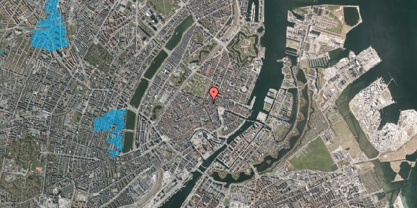 Oversvømmelsesrisiko fra vandløb på Store Regnegade 17, 1. tv, 1110 København K