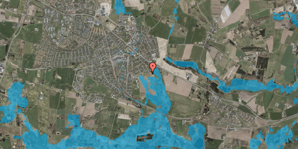 Oversvømmelsesrisiko fra vandløb på Kornvænget 33, 3660 Stenløse