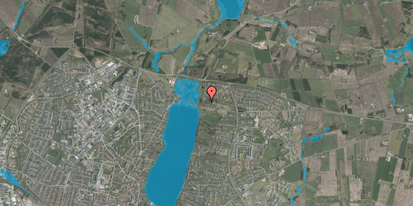 Oversvømmelsesrisiko fra vandløb på Engbakkevej 2B, 8800 Viborg