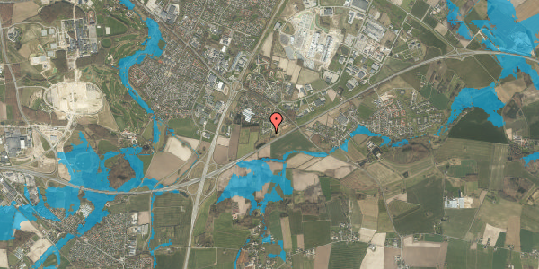 Oversvømmelsesrisiko fra vandløb på Over-Holluf-Toften 47B, 5220 Odense SØ