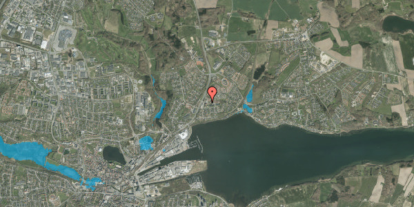 Oversvømmelsesrisiko fra vandløb på Petersbjerggård 6, 1. 103, 6000 Kolding