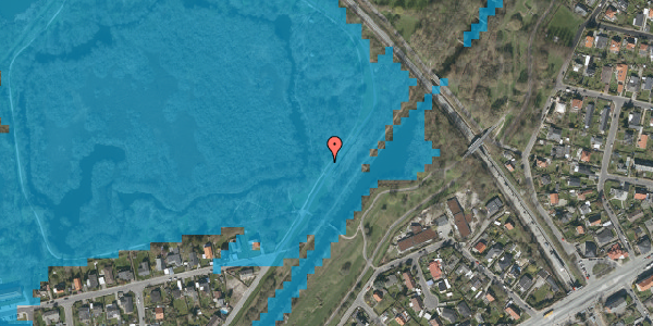 Oversvømmelsesrisiko fra vandløb på Kagsmosesti 1, 2700 Brønshøj