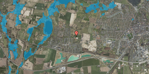 Oversvømmelsesrisiko fra vandløb på Tværengen 21, 4000 Roskilde
