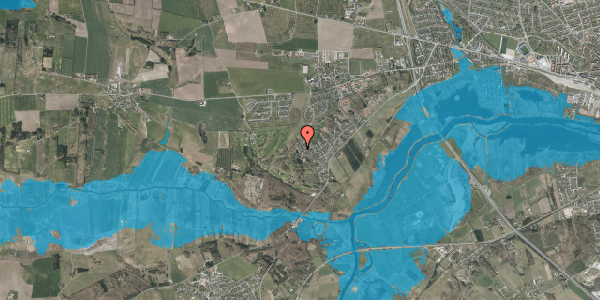 Oversvømmelsesrisiko fra vandløb på Mosevænget 13G, 8920 Randers NV