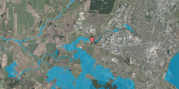 Oversvømmelsesrisiko fra vandløb på Holstebrovej 74A, 8800 Viborg
