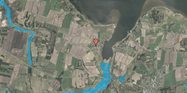 Oversvømmelsesrisiko fra vandløb på Kvolsvej 26, 8831 Løgstrup
