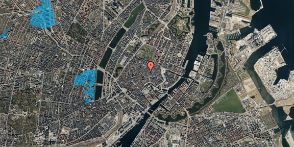 Oversvømmelsesrisiko fra vandløb på Købmagergade 19, 1. tv, 1150 København K