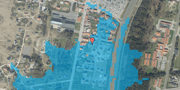 Oversvømmelsesrisiko fra vandløb på Josefines Have 13, 9480 Løkken