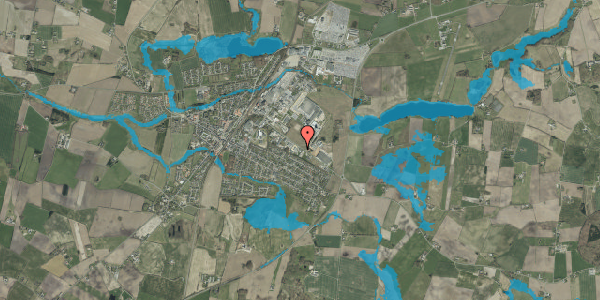 Oversvømmelsesrisiko fra vandløb på Bavnevej 38, 6580 Vamdrup