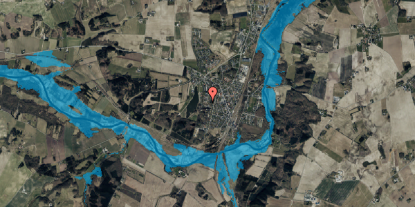 Oversvømmelsesrisiko fra vandløb på Søvej 18B, 8870 Langå