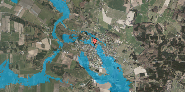 Oversvømmelsesrisiko fra vandløb på Centervej 16, 8963 Auning