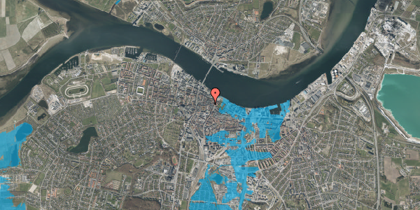 Oversvømmelsesrisiko fra vandløb på Bispensgade 7C, 2. , 9000 Aalborg