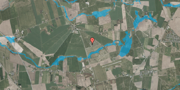 Oversvømmelsesrisiko fra vandløb på Porrevej 13, 8920 Randers NV
