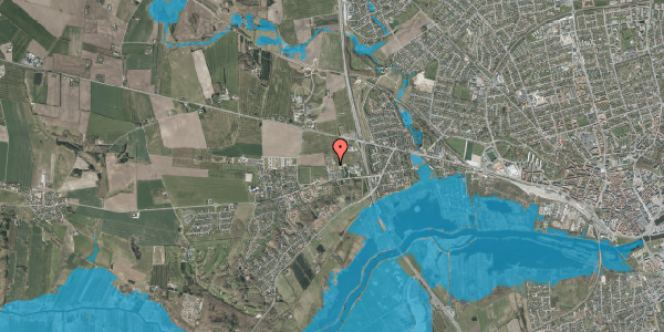 Oversvømmelsesrisiko fra vandløb på Elrovej 32, 8920 Randers NV