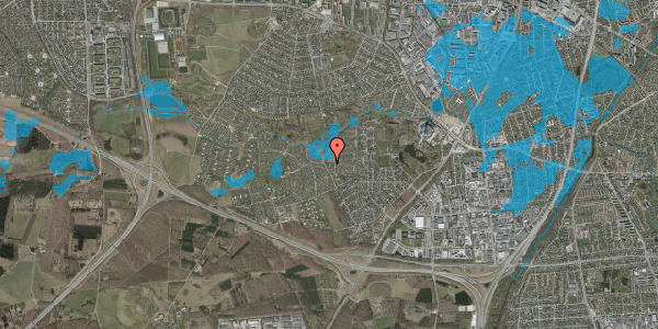 Oversvømmelsesrisiko fra vandløb på Vængedalen 17, 2600 Glostrup