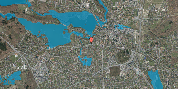 Oversvømmelsesrisiko fra vandløb på Bagsværdvej 70A, 1. , 2800 Kongens Lyngby