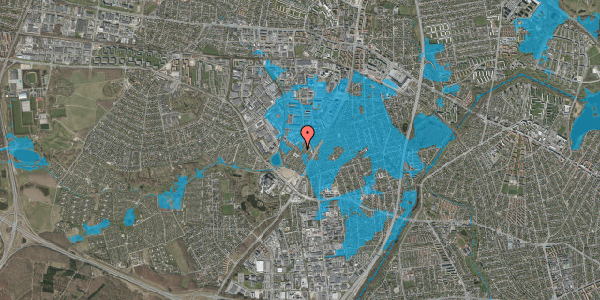 Oversvømmelsesrisiko fra vandløb på Hf. Islegaard 221, 2730 Herlev