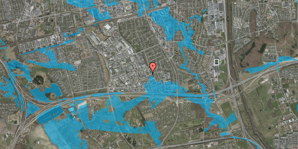 Oversvømmelsesrisiko fra vandløb på Ringager 30, 2605 Brøndby