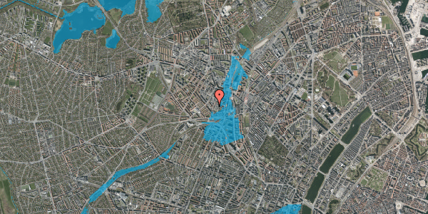Oversvømmelsesrisiko fra vandløb på Hejrevej 43, 2400 København NV