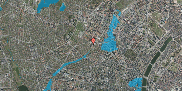 Oversvømmelsesrisiko fra vandløb på Jordbærvej 87, st. , 2400 København NV