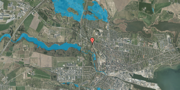 Oversvømmelsesrisiko fra vandløb på Hf Enghave 33, 8700 Horsens