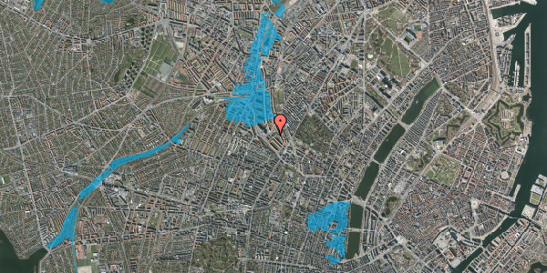 Oversvømmelsesrisiko fra vandløb på Skotterupgade 14, 2200 København N