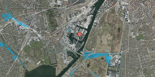 Oversvømmelsesrisiko fra vandløb på Støberigade 14, 3. , 2450 København SV