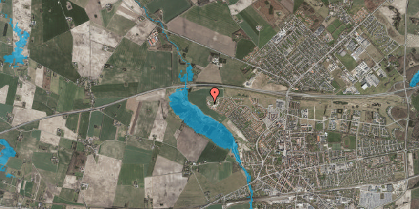 Oversvømmelsesrisiko fra vandløb på Nonnedalen 28, 4100 Ringsted