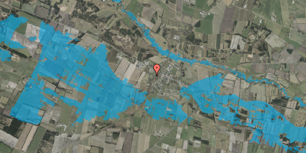 Oversvømmelsesrisiko fra vandløb på Kirkehusvej 11, 7200 Grindsted