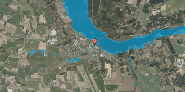 Oversvømmelsesrisiko fra vandløb på Håndværkervej 3, 8643 Ans By