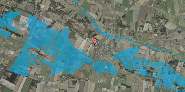 Oversvømmelsesrisiko fra vandløb på Kirkehusvej 14, 7200 Grindsted