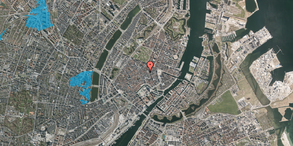 Oversvømmelsesrisiko fra vandløb på Pilestræde 27, 1112 København K