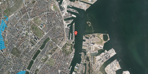 Oversvømmelsesrisiko fra vandløb på Langelinie Allé 18, 2100 København Ø