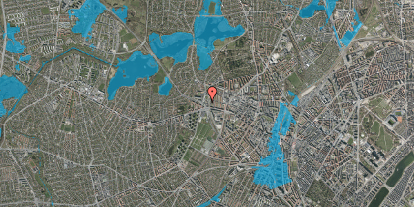 Oversvømmelsesrisiko fra vandløb på Gemmet 10A, 2400 København NV