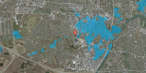 Oversvømmelsesrisiko fra vandløb på Øster Hanevad 20, 2740 Skovlunde