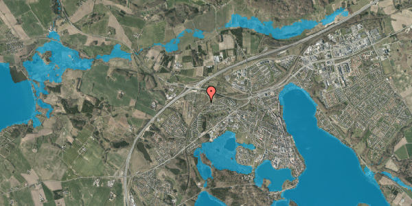 Oversvømmelsesrisiko fra vandløb på Krokusvej 1, 8660 Skanderborg