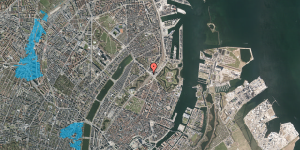 Oversvømmelsesrisiko fra vandløb på Oslo Plads 9, 1. , 2100 København Ø