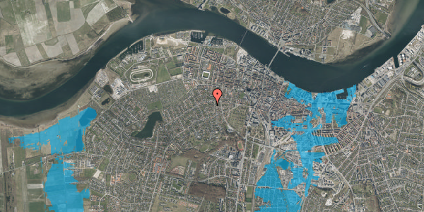 Oversvømmelsesrisiko fra vandløb på Linde Alle 2A, 9000 Aalborg