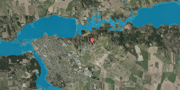 Oversvømmelsesrisiko fra vandløb på Kildebjerg Skovvej 45, 8680 Ry