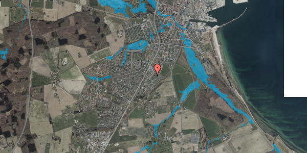 Oversvømmelsesrisiko fra vandløb på Ravnsborgvej 89, st. , 4600 Køge