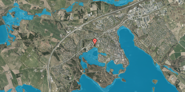 Oversvømmelsesrisiko fra vandløb på Plantagevej 7, 8660 Skanderborg