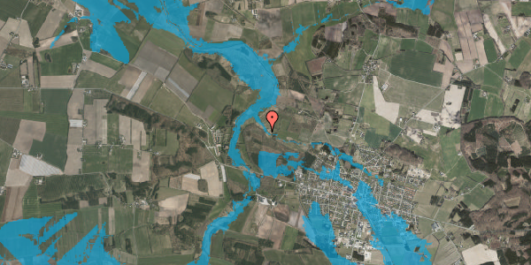 Oversvømmelsesrisiko fra vandløb på Randersvej 4A, 8963 Auning