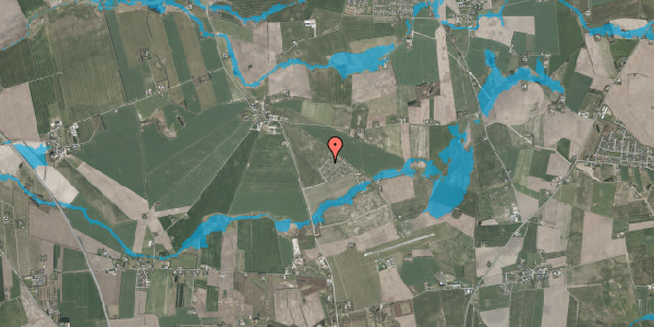 Oversvømmelsesrisiko fra vandløb på Porrevej 22, 8920 Randers NV