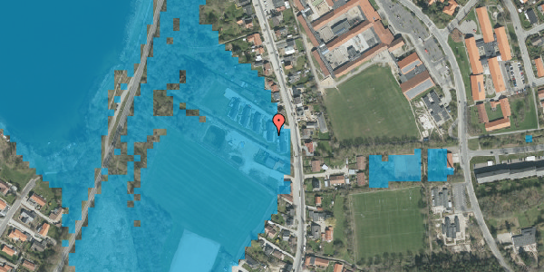 Oversvømmelsesrisiko fra vandløb på Solbjerg Hovedgade 48G, 8355 Solbjerg