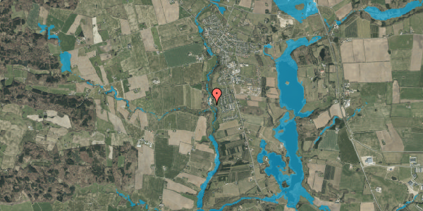 Oversvømmelsesrisiko fra vandløb på Elkærholmvej 5, 6040 Egtved