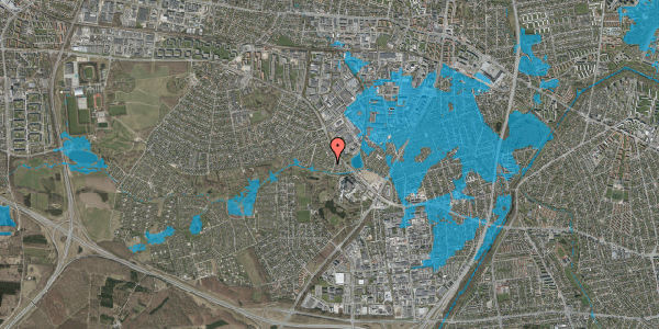 Oversvømmelsesrisiko fra vandløb på Øster Hanevad 25, 2740 Skovlunde
