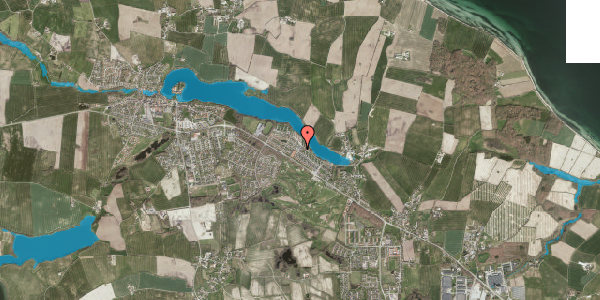 Oversvømmelsesrisiko fra vandløb på Langesø Gården 1A, 6430 Nordborg